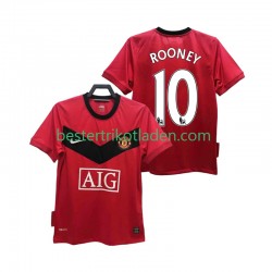 Fußballtrikot Manchester United ROONEY 10 2009 Retro Heim Trikot Home 2010 Kurzarm für Herren
