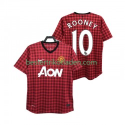 Fußballtrikot Manchester United ROONEY 10 2012 2013 Retro Heim Trikot Home Kurzarm für Herren