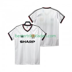 Fußballtrikot Manchester United 1983 1984 Retro Auswärts Trikot Away Kurzarm für Herren