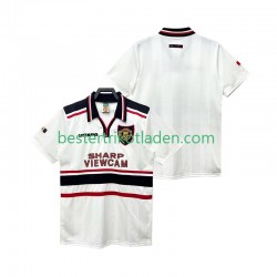 Fußballtrikot Manchester United 1998 Retro Auswärts Trikot Away 1999 Kurzarm für Herren