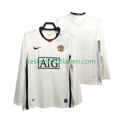 Fußballtrikot Manchester United Premier League 2009 Retro Auswärts Trikot Away 2008 Langarm für Herren