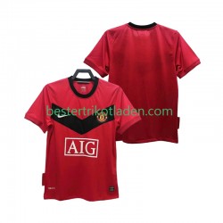 Fußballtrikot Manchester United 2009 Retro Heim Trikot Home 2010 Kurzarm für Herren