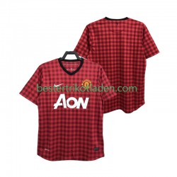 Fußballtrikot Manchester United 2012 2013 Retro Heim Trikot Home Kurzarm für Herren