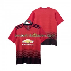 Fußballtrikot Manchester United 2018 2019 Retro Heim Trikot Home Kurzarm für Herren