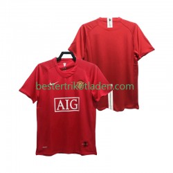 Fußballtrikot Manchester United Premier League 2007 Retro Heim Trikot Home 2008 Kurzarm für Herren