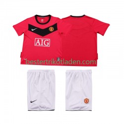Fußballtrikot Manchester United 2009 Retro Heim Trikot Home 2010 Kurzarm für Kinder