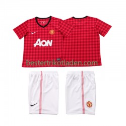 Fußballtrikot Manchester United 2012 2013 Retro Heim Trikot Home Kurzarm für Kinder