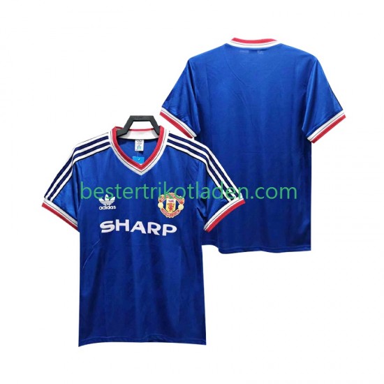 Fußballtrikot Manchester United 1986 1988 Retro Ausweich Trikot 3rd Kurzarm für Herren