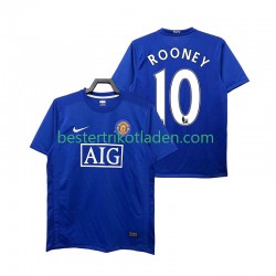 Fußballtrikot Manchester United Rooney 10 2009 Retro Ausweich Trikot 3rd 2008 Kurzarm für Herren