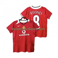 Fußballtrikot Manchester United Rooney 8 2005 Retro Heim Trikot Home 2006 Kurzarm für Herren
