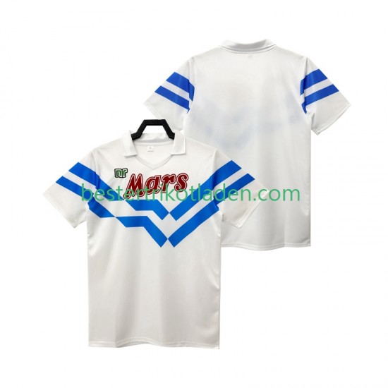 Fußballtrikot SSC Neapel 1988 1989 Retro Auswärts Trikot Away Kurzarm für Herren