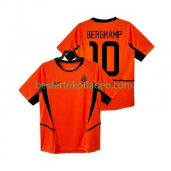 Fußballtrikot Niederlande BERGKAMP 10 2002 Retro Heim Trikot Home Kurzarm für Herren
