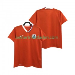 Fußballtrikot Niederlande Retro Heim Trikot Home 2008 Kurzarm für Herren