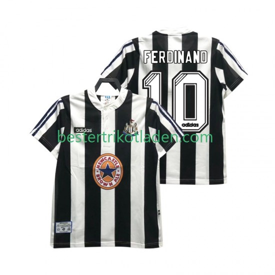 Fußballtrikot Newcastle United FERDINANE 10 1995 1997 Retro Heim Trikot Home Kurzarm für Herren