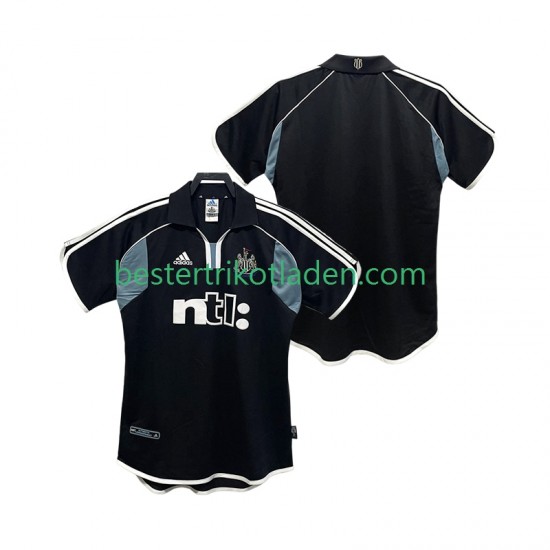 Fußballtrikot Newcastle United 2000 2001 Retro Auswärts Trikot Away Kurzarm für Herren