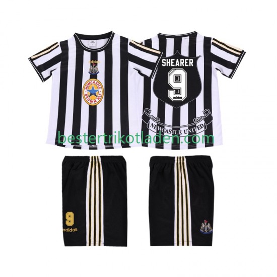 Fußballtrikot Newcastle United SHEARER 9 1997 Retro Heim Trikot Home 1999 Kurzarm für Kinder