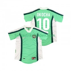 Fußballtrikot Nigeria OKOCHA 10 1998 Retro Heim Trikot Home Kurzarm für Herren