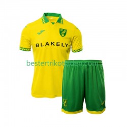 Fußballtrikot Norwich City Heim Trikot Home 2025-2026 Kurzarm für Kinder