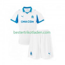 Fußballtrikot Olympique Marseille Heim Trikot Home 2025-2026 Kurzarm für Kinder