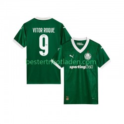 Fußballtrikot Palmeiras Vitor Roque 9 Heim Trikot Home 2025-2026 Kurzarm für Herren
