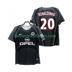 Fußballtrikot Paris Saint-Germain RONALDINHO 20 2001 2002 Retro Ausweich Trikot 3rd Kurzarm für Herren