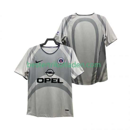 Fußballtrikot Paris Saint-Germain 2001 2002 Retro Auswärts Trikot Away Kurzarm für Herren