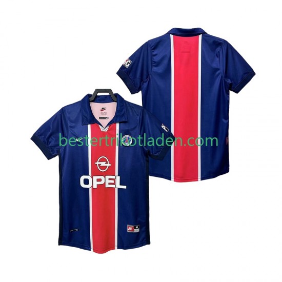 Fußballtrikot Paris Saint-Germain 1998 Retro Heim Trikot Home 1999 Kurzarm für Herren