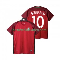 Fußballtrikot Portugal BERNARDO 10 2016 Retro Heim Trikot Home Kurzarm für Herren