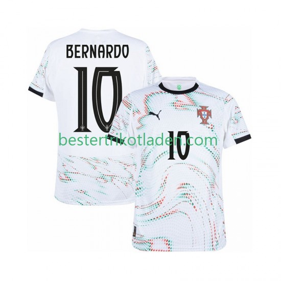 Fußballtrikot Portugal Bernardo Silva 10 Auswärts Trikot Away 2025-2026 Kurzarm für Herren