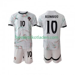 Fußballtrikot Portugal Bernardo Silva 10 Auswärts Trikot Away 2025-2026 Kurzarm für Kinder