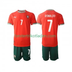 Fußballtrikot Portugal Cristiano Ronaldo 7 Heim Trikot Home 2025 Kurzarm für Kinder