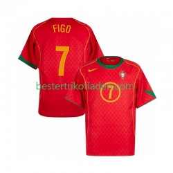 Fußballtrikot Portugal Figo 7 Retro Heim Trikot Home 2004 Kurzarm für Herren