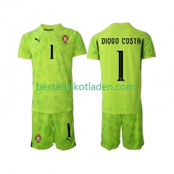 Fußballtrikot Portugal Diogo Costa 1 Torwart Heim Trikot Home 2025 Kurzarm für Kinder