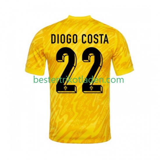 Fußballtrikot Portugal Diogo Costa 22 Torwart Heim Trikot Home 2024 Kurzarm für Herren