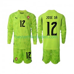 Fußballtrikot Portugal Jose Sa 12 Torwart Heim Trikot Home 2025 Langarm für Kinder