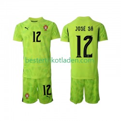Fußballtrikot Portugal Jose Sa 12 Torwart Heim Trikot Home 2025 Kurzarm für Kinder