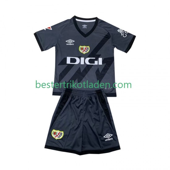 Fußballtrikot Rayo Vallecano Ausweich Trikot 3rd 2024-2025 Kurzarm für Kinder