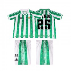 Fußballtrikot Betis Sevilla FINIDI 25 1996 1997 Retro Heim Trikot Home Kurzarm für Kinder