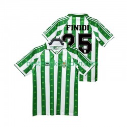 Fußballtrikot Betis Sevilla FINIDI 25 1996 1997 Retro Heim Trikot Home Kurzarm für Herren