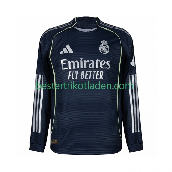 Fußballtrikot Real Madrid Auswärts Trikot Away 2025-2026 Langarm für Herren