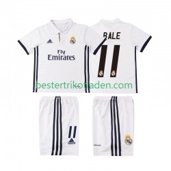 Fußballtrikot Real Madrid BALE 11 2016 2017 Retro Heim Trikot Home Kurzarm für Kinder