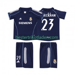 Fußballtrikot Real Madrid BECKHAM 23 2005 Retro Auswärts Trikot Away 2006 Kurzarm für Kinder