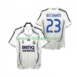 Fußballtrikot Real Madrid BECKHAM 23 2007 Retro Heim Trikot Home 2006 Kurzarm für Herren