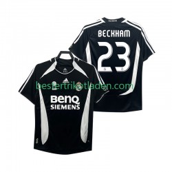 Fußballtrikot Real Madrid Beckham 23 2007 Retro Ausweich Trikot 3rd 2006 Kurzarm für Herren