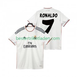 Fußballtrikot Real Madrid Cristiano Ronaldo 7 2013 2014 Retro Heim Trikot Home Kurzarm für Herren