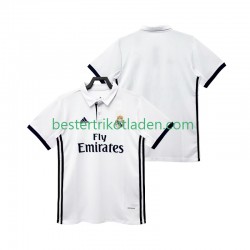 Fußballtrikot Real Madrid 2017 2018 Retro Heim Trikot Home Kurzarm für Herren