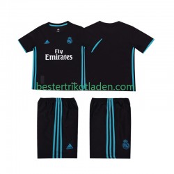 Fußballtrikot Real Madrid 2017 2018 Retro Auswärts Trikot Away Kurzarm für Kinder