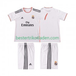 Fußballtrikot Real Madrid 2013 2014 Retro Heim Trikot Home Kurzarm für Kinder