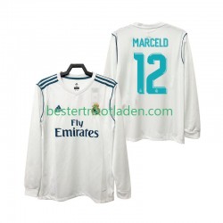Fußballtrikot Real Madrid MARCELD 12 2017 2018 Retro Heim Trikot Home Langarm für Herren
