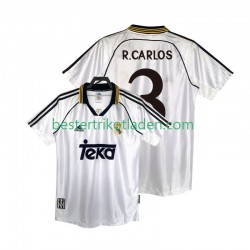 Fußballtrikot Real Madrid R.CARLOS 3 1998 2000 Retro Heim Trikot Home Kurzarm für Herren